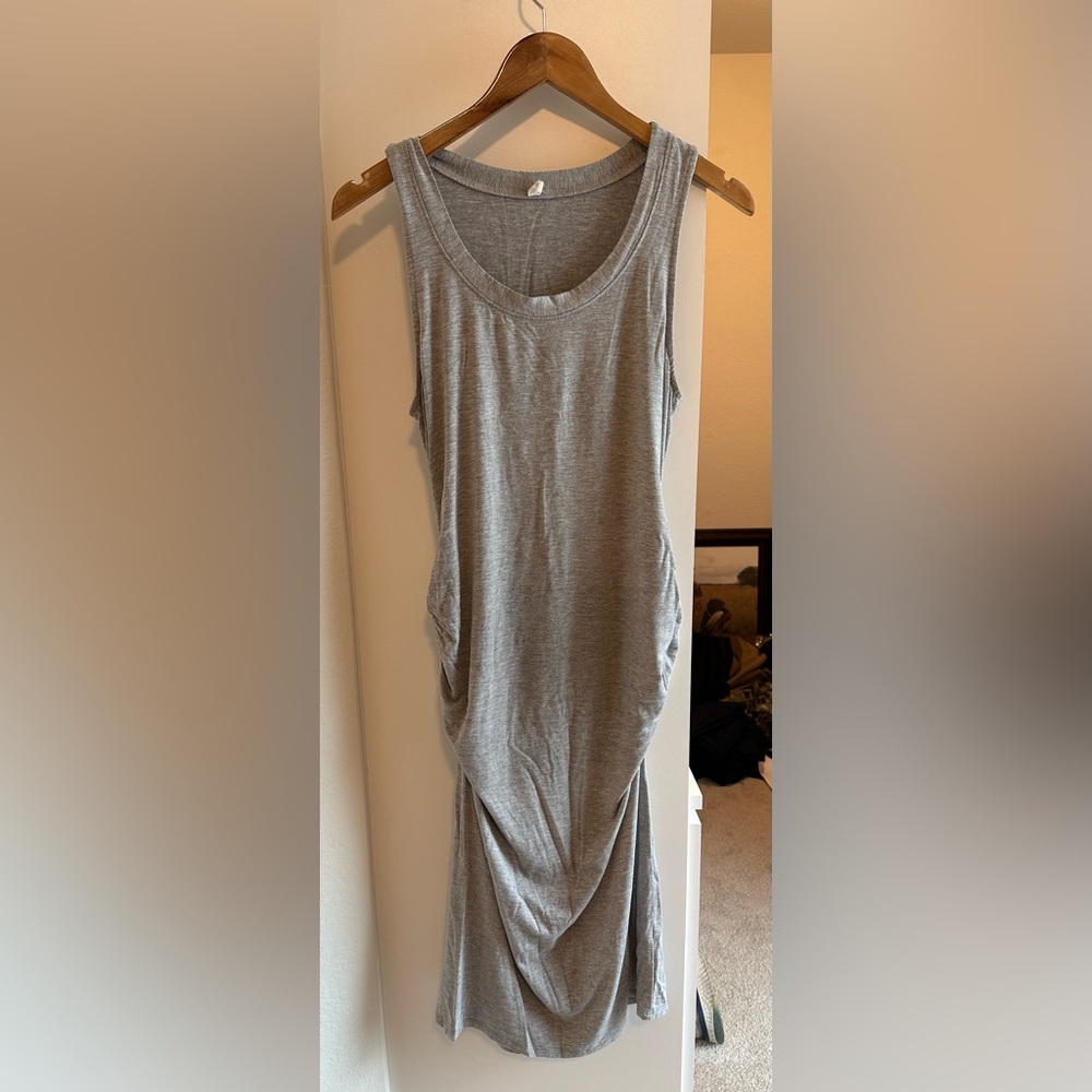 Pink blush maternity bodycon dress